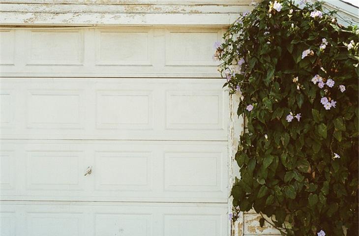 hinged garage door