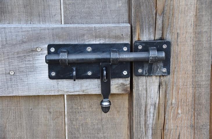 door hinge lock