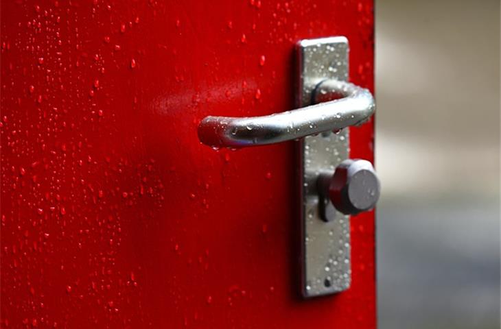 hinged door handles