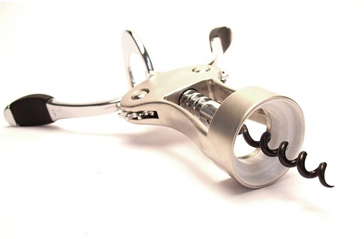 double hinged wine corkscrew